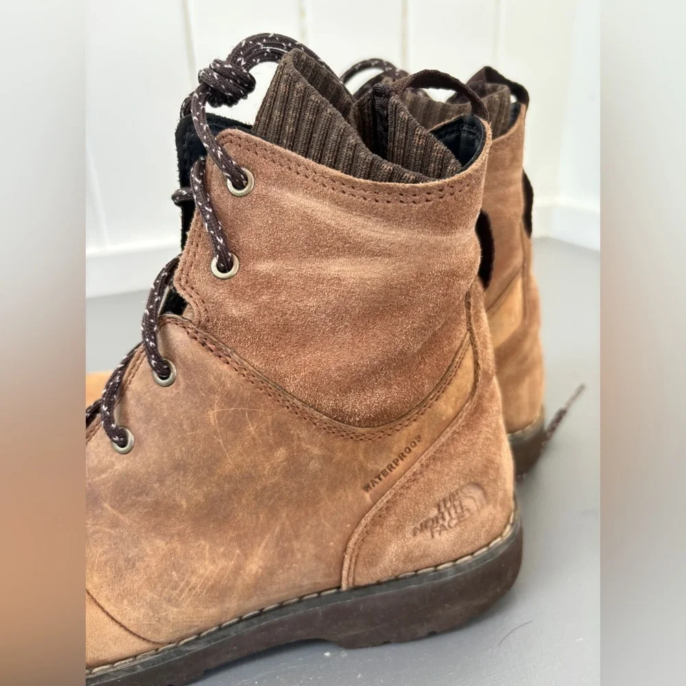 The North Face Ballard II Lace-Up Waterproof Boots – Brown Leather – Size 9.5